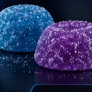 Grindly blue raspberry gummies